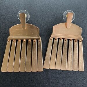 Kendra Scott Layne Metallic Rose Gold Fringe Earrings